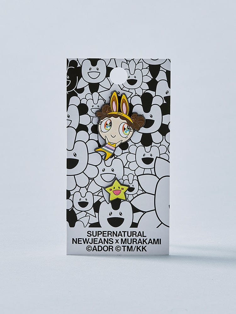 New Jeans x MURAKAMI Metal Pin Badge