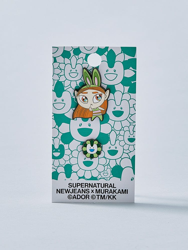 New Jeans x MURAKAMI Metal Pin Badge