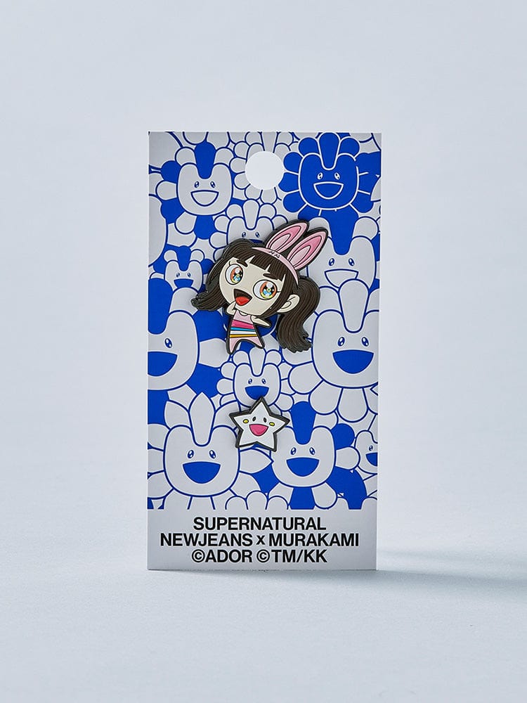 New Jeans x MURAKAMI Metal Pin Badge