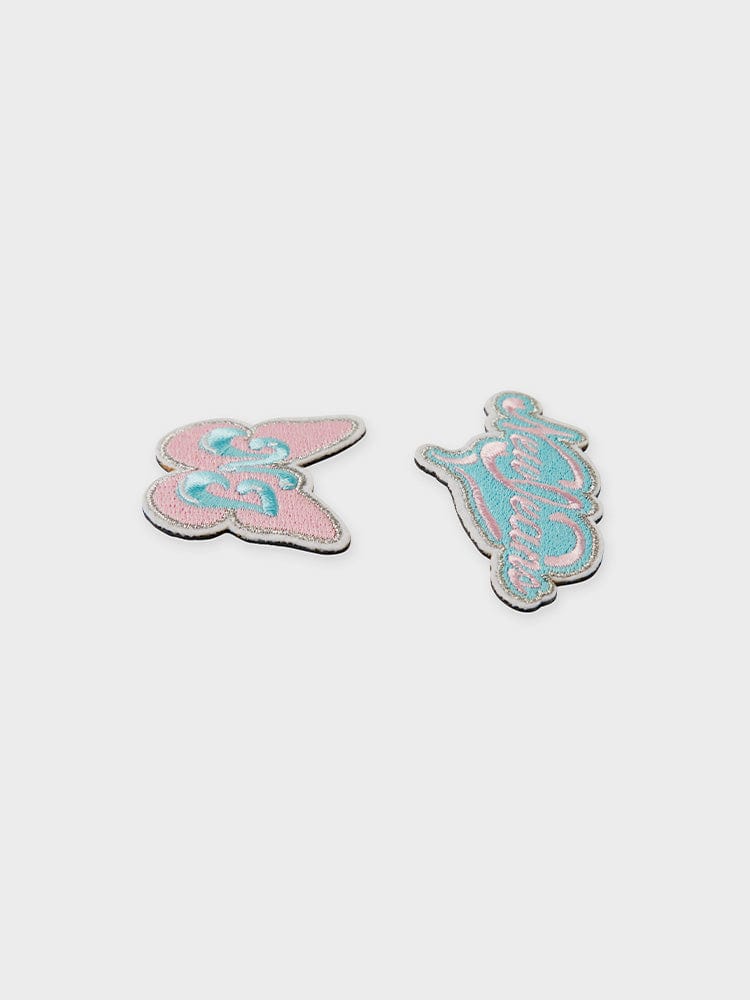NJX Collet Get Up Heart Logo Wafer Reverse Stickers 2 pieces