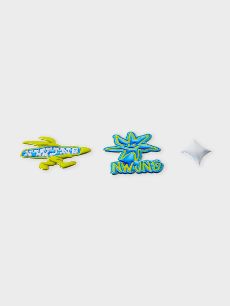 NJX Collet Get Up Star PVC Reverse Sticker 3 pieces