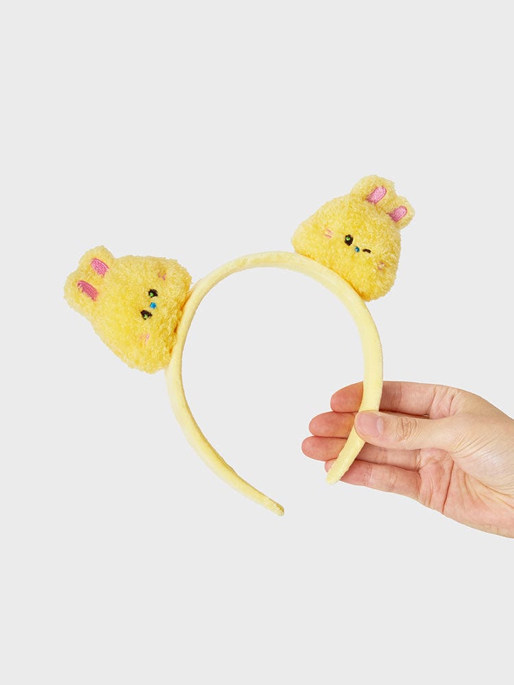 bunini plush hairband (YELLOW)