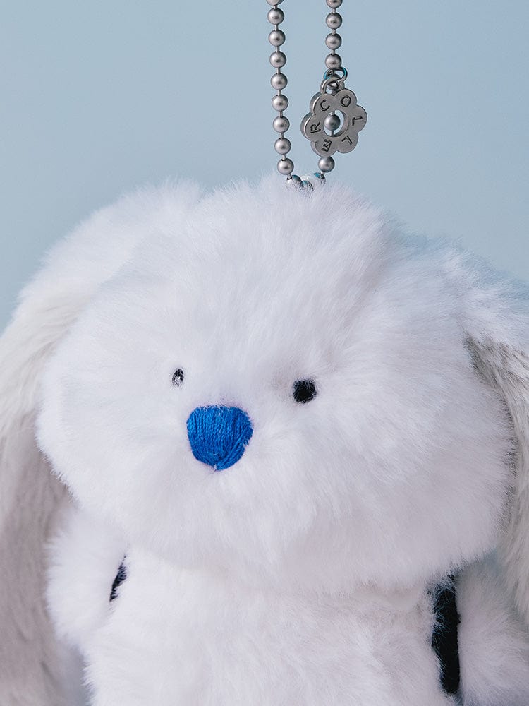 NJX Collet Bunny Flush Keyring (WHITE)