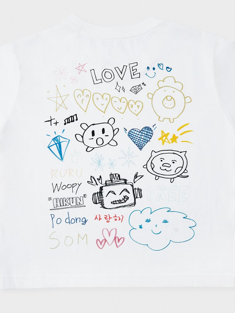 TRUZ Artist Younger Sister Line Short Sleeve T-shirt