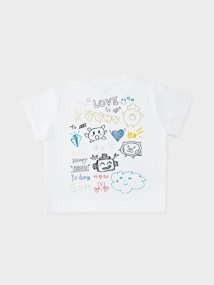 TRUZ Artist Younger Sister Line Short Sleeve T-shirt