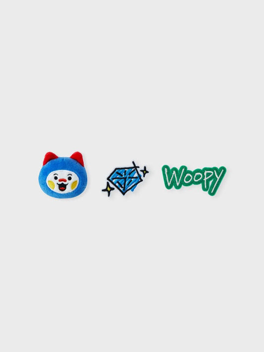 TRUZ WOOPY Artist Doll Badge Set